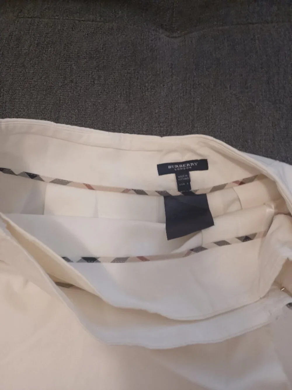 BURBERRY LONDON COTON MINI WRAP SKIRT